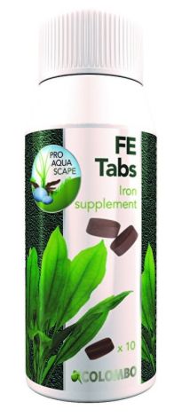 Colombo FE-Tabs  ijzer voeding voor rode aquariumplanten.